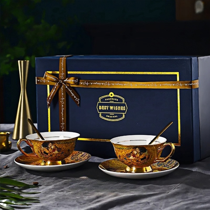 Coffee Tea English - Set Kopi Tulang Cina Gaya Barok