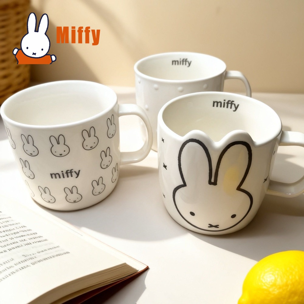 Coffee Tea Good Morning - Mug Keramik Miffy Kawaii Cangkir Kopi