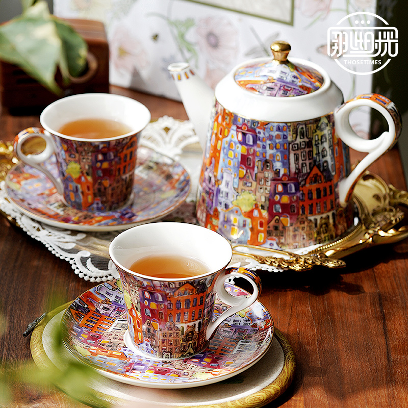 Coffee Tea English - Set cangkir teh sore hari Inggris