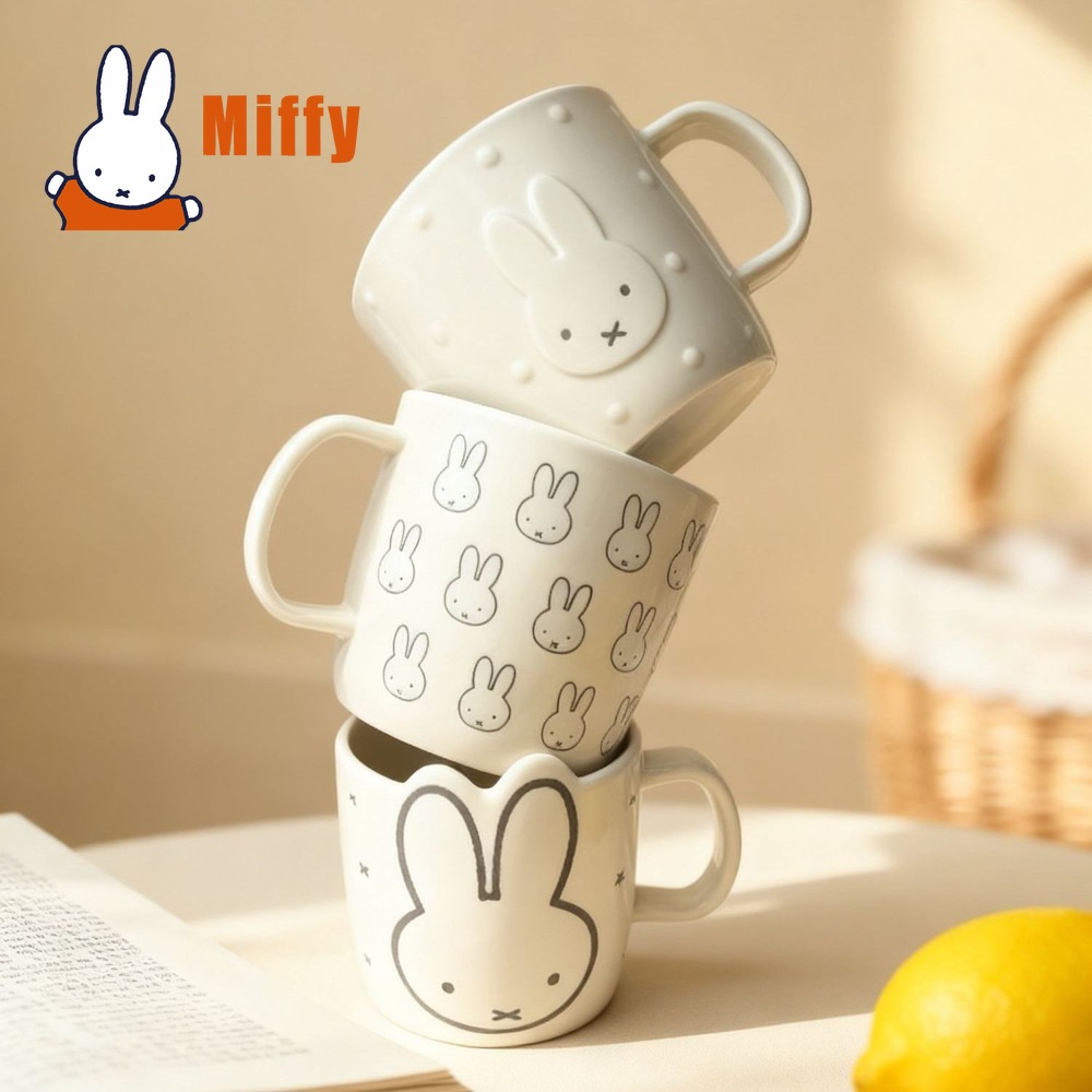 Mug Keramik Miffy Kawaii Cangk - Coffee Tea Good Morning ulasan dan harga