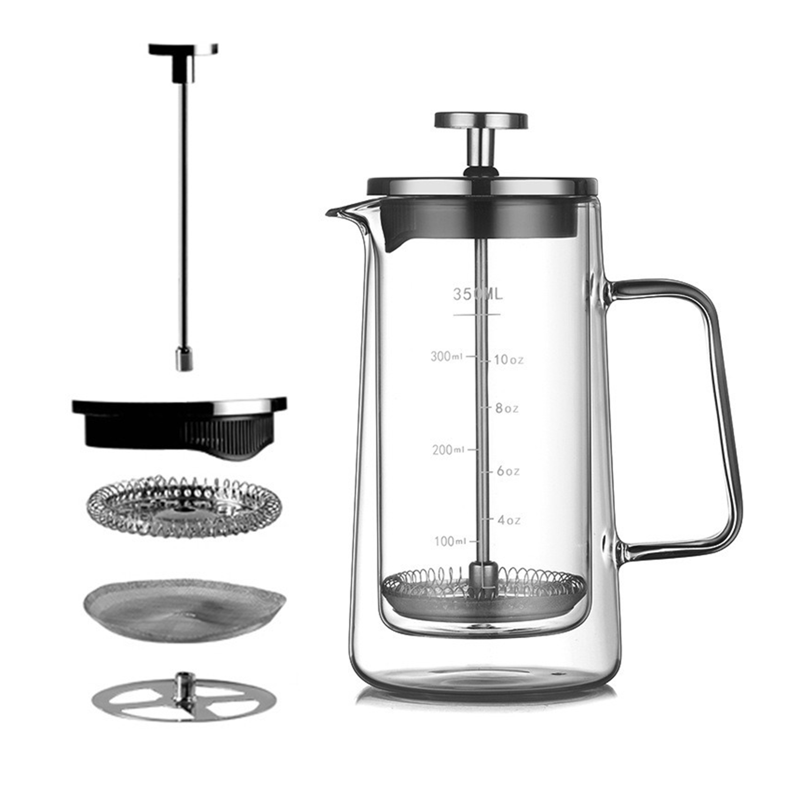 Teko French Press Dua Lapis da - Coffee Tea Pots ulasan dan harga