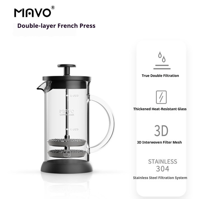 MAVO French Press Coffee Maker - Coffee Tea Pots ulasan dan harga