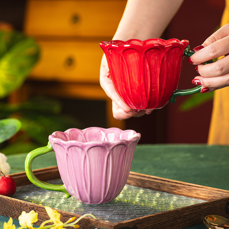 Cangkir Kopi Keramik Kreatif M - Coffee Tea English ulasan dan harga