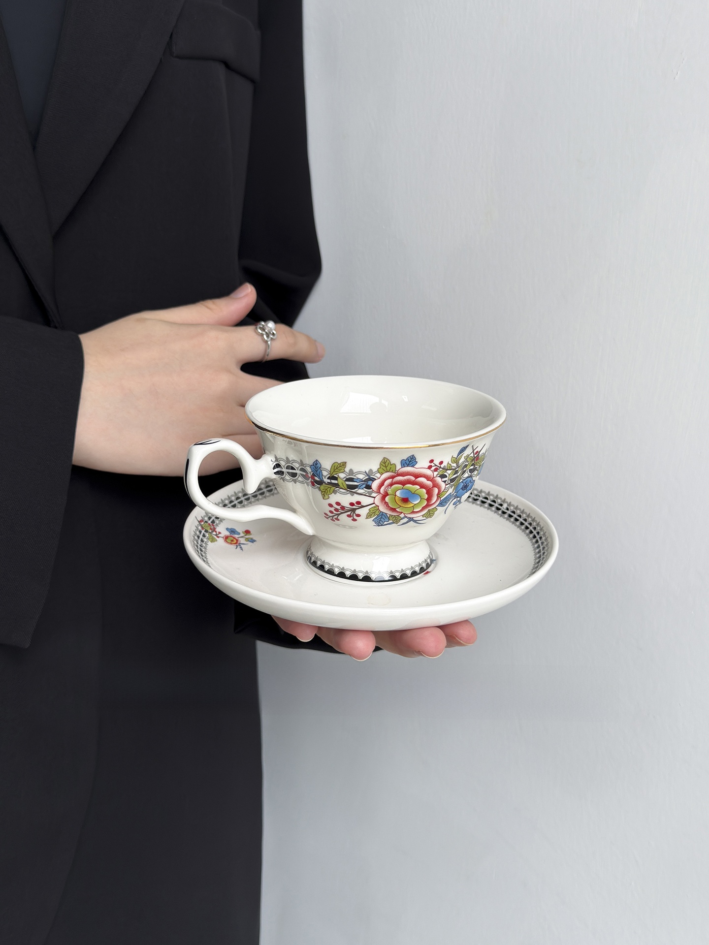 Set Cangkir Kopi Motif Bunga G - Coffee Tea English ulasan dan harga