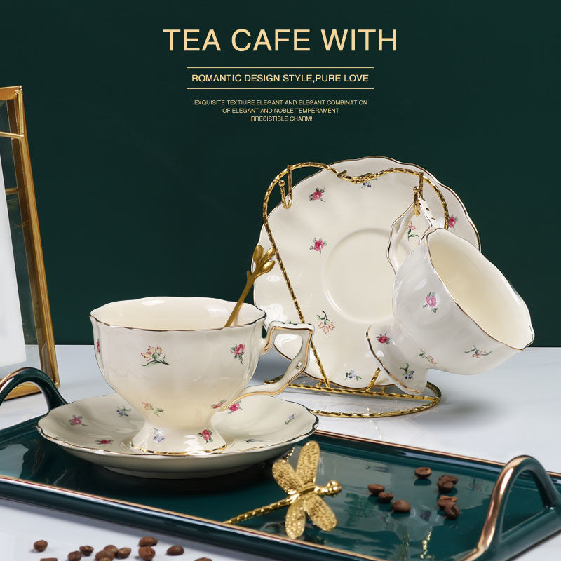 Cangkir dan Piring Keramik Ero - Coffee Tea English ulasan dan harga