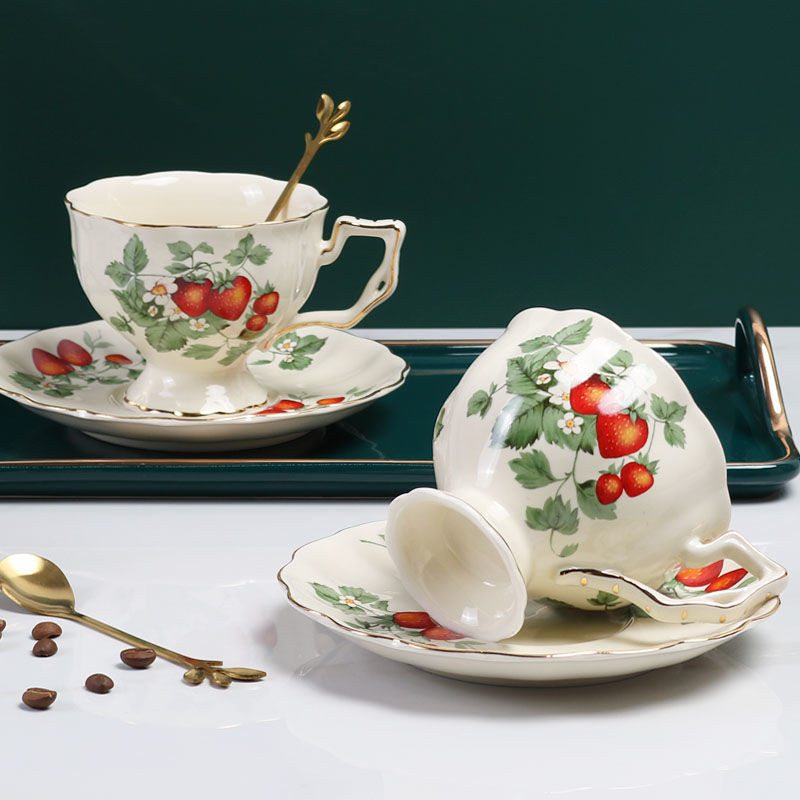 Cangkir dan Piring Keramik Ero - Coffee Tea English ulasan dan harga