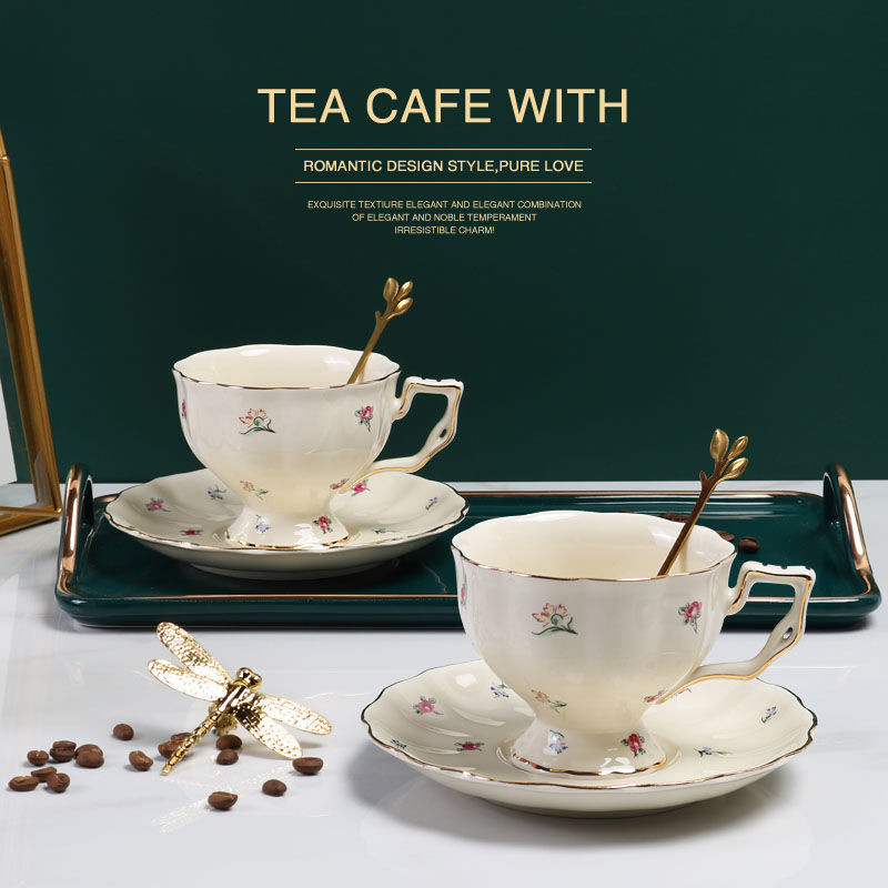 Cangkir dan Piring Keramik Ero - Coffee Tea English ulasan dan harga
