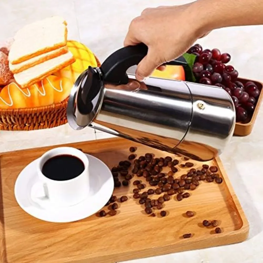 Pot Kopi Mocha Stainless Steel - Coffee Tea Pots ulasan dan harga