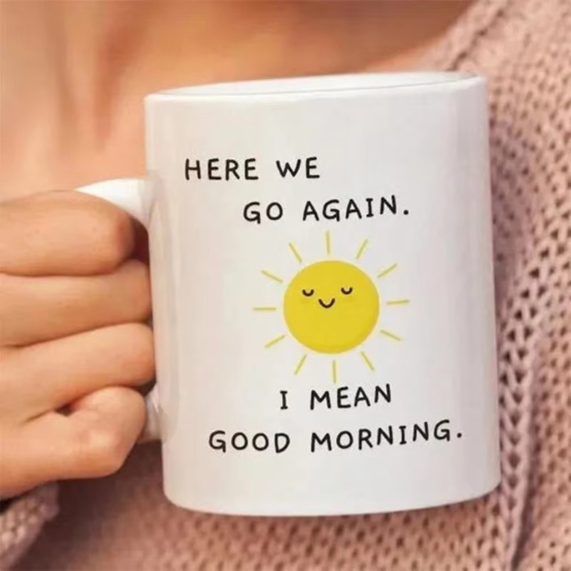 Cangkir kopi lucu sarkastik lu - Coffee Tea Good Morning ulasan dan harga
